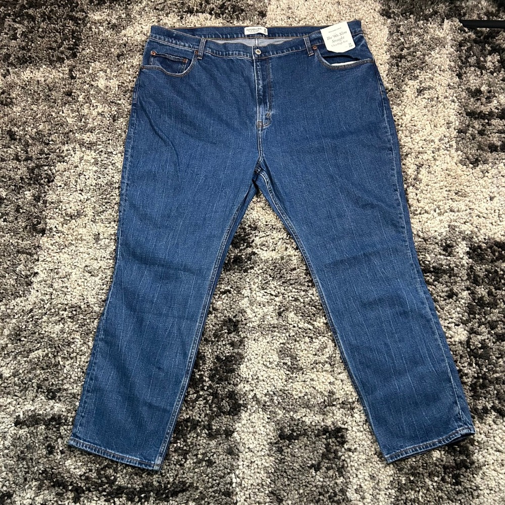 Abercrombie & Fitch 90s Slim Straight Ultra High Rise Jeans Blue 36 -22s Short